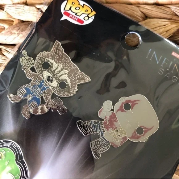 Funko Pop Marvel “The Infinity Saga” Guardians of the Galaxy pin set 4ct. - Picture 2 of 4